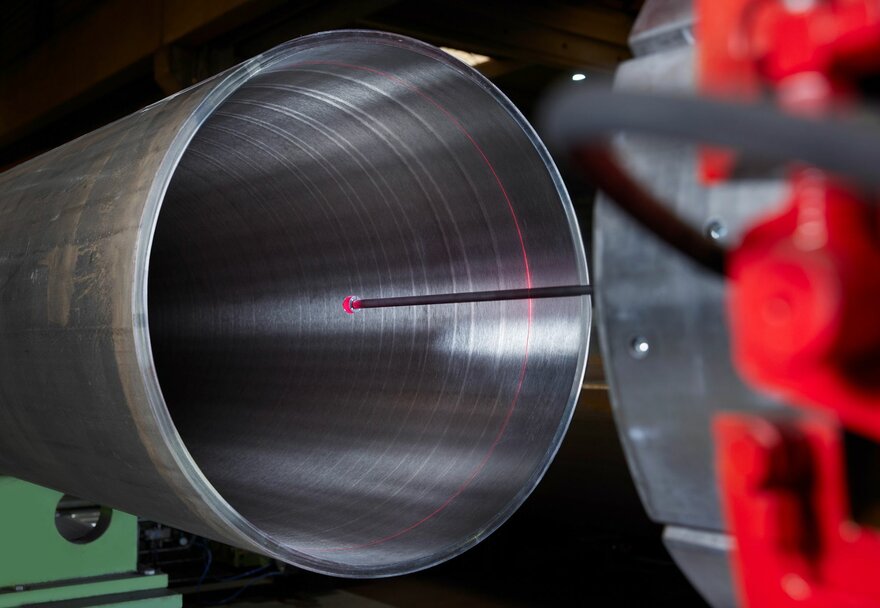 [Translate to Englisch:] Pipe Sizer mit Lasertechnik