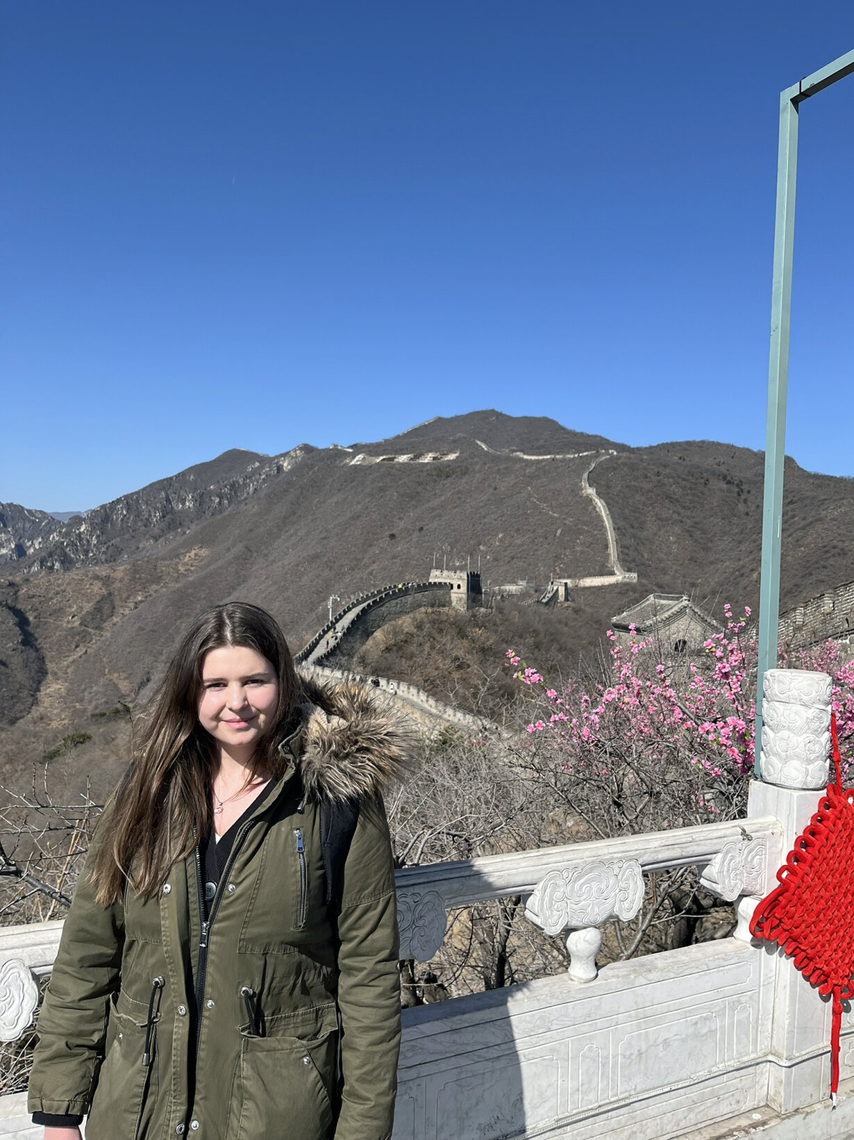 DD Praktikantin auf der chinesischen Mauer