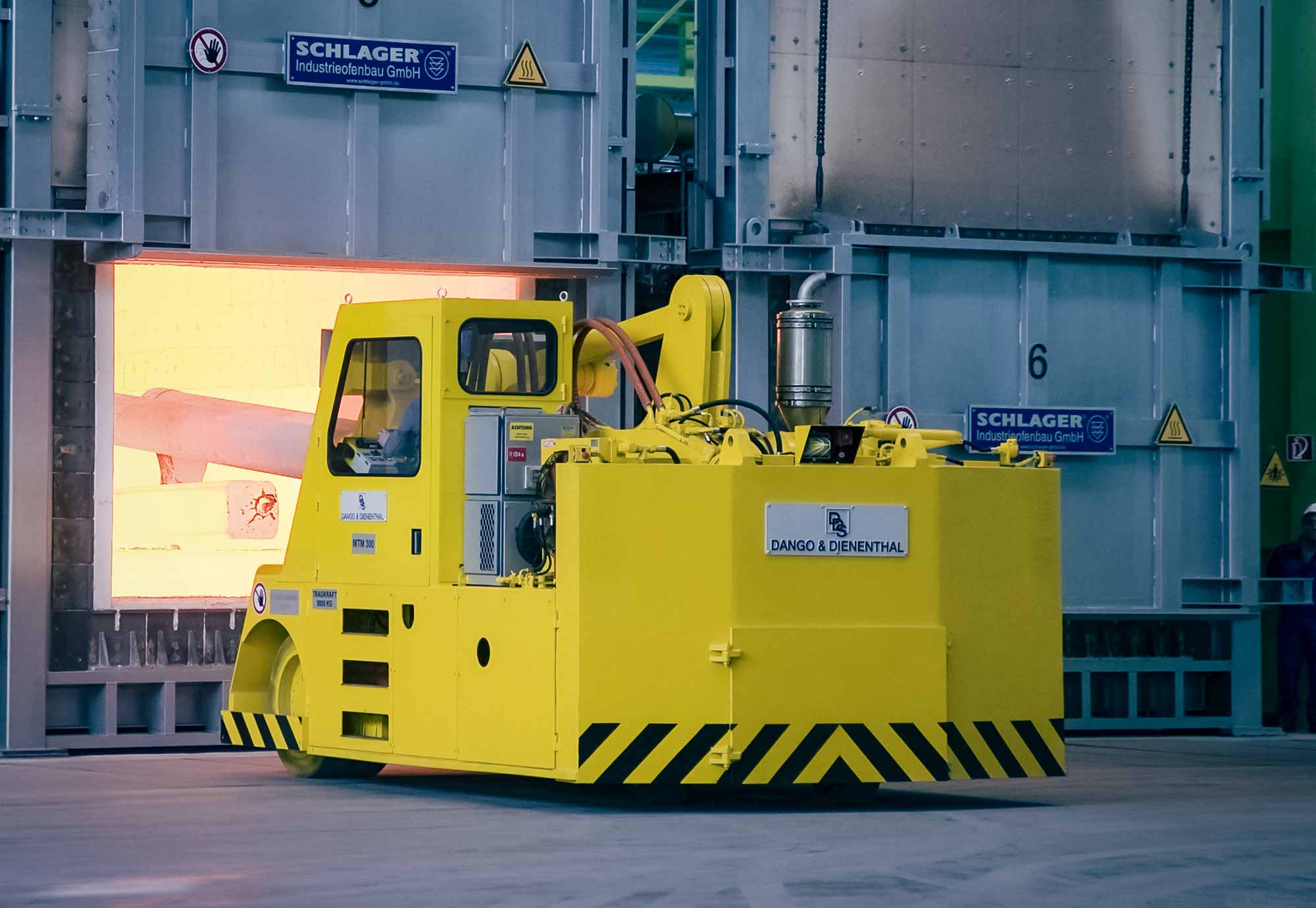 Mobile transport manipulator in use