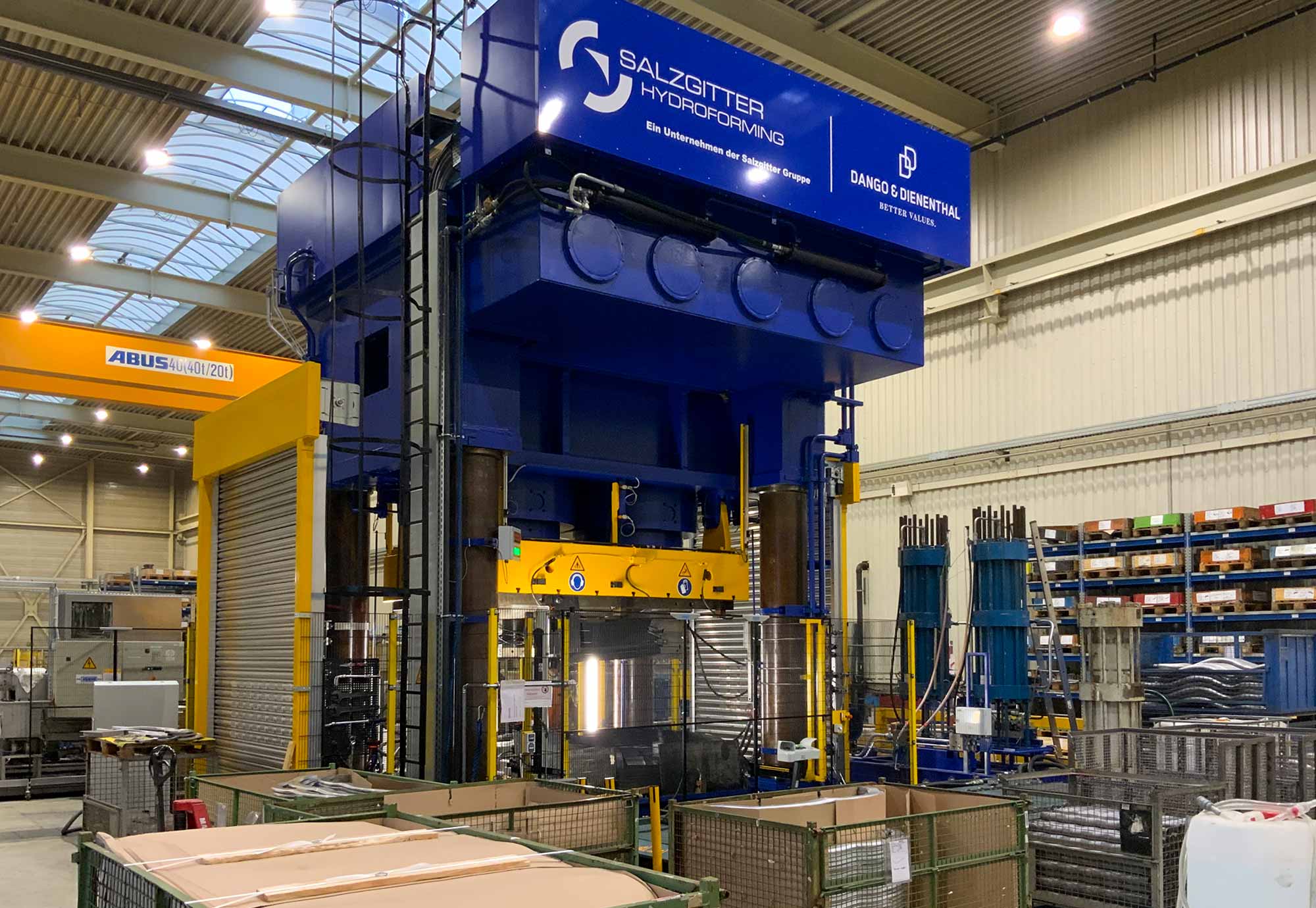 Erste Hydroforming-Presse mit 50 MN Zuhaltekraft